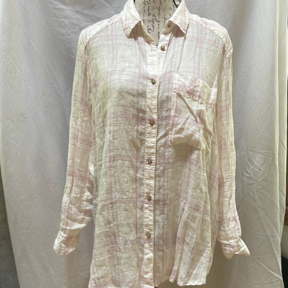 Free People Linen button down